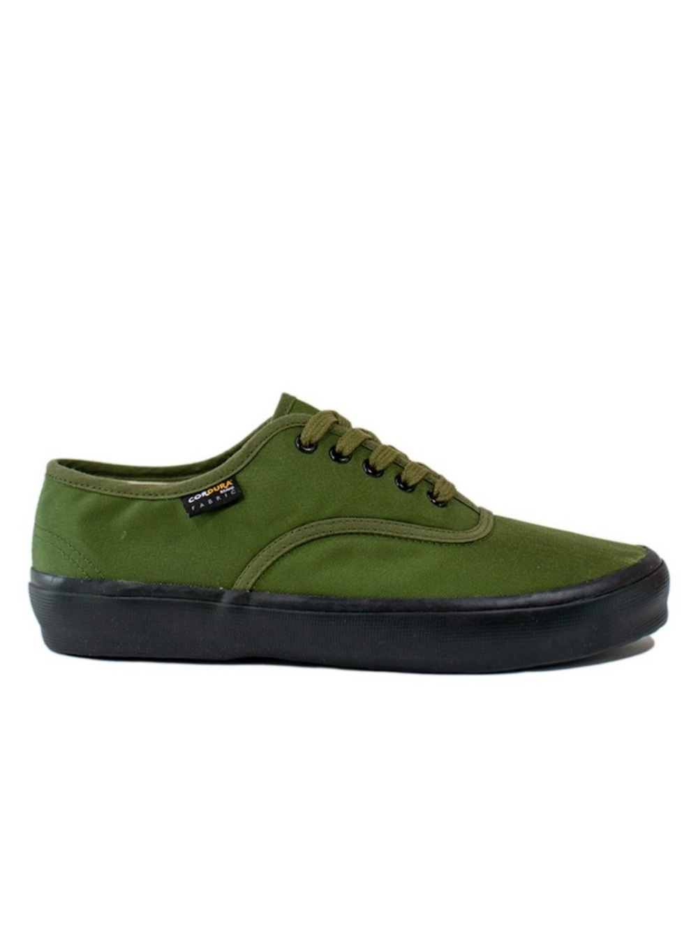 Cordura Olive Green Low-Top Sneakers, women’s 9